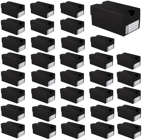 36pcs Mini Shoe Gifts Boxes, Black Sports Theme Party Gifts Box Small Tiny