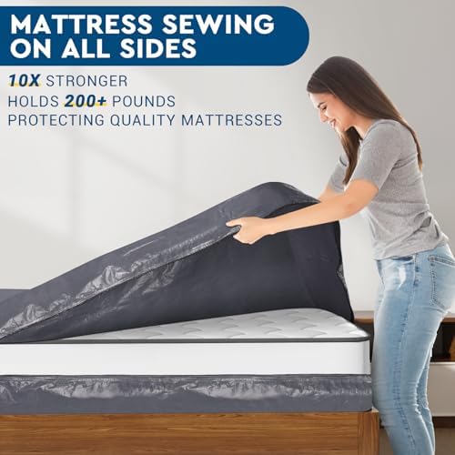 Mattress Bags for Moving Extra Thick Mattress Cover with Handles and Zipper