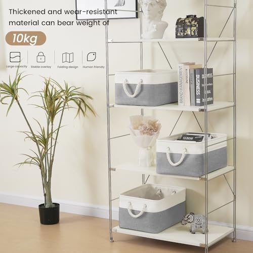 15.7x11.8x8.26 Inch Fabric Large Storage Bins with Handles 3 Pack