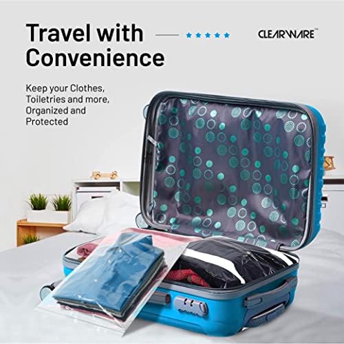 Large Storage Bags With Zipper Top - 3 Gallon Size, 16" x 18", Extra Large Plastic for Clothes, Travel, Moving, Large Reusable freezer bags, BPA-Free, 2-mil Thick (X-Large, 50, Count)