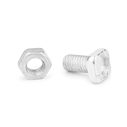 50 Packs Greenhouse Nuts and Bolts Square Head Bolts Nuts Greenhouse Repair Kit Parts Replacement Garden Supplies