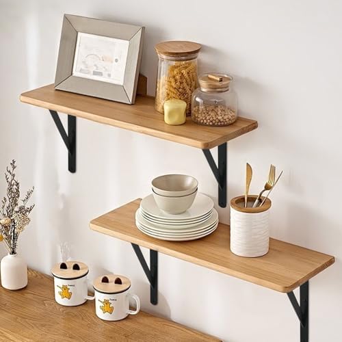 6 Pack L5 x H 3" Black Heavy Duty Shelf Brackets with Screws Metal Shelf Brackets Shelf Support Angle Brackets for Shelves L Brackets Heavy Duty Floating Shelf