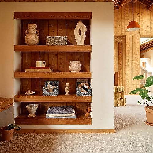 GRANNY SAYS Wicker Basket with Handles, Shelf Baskets for Organizing