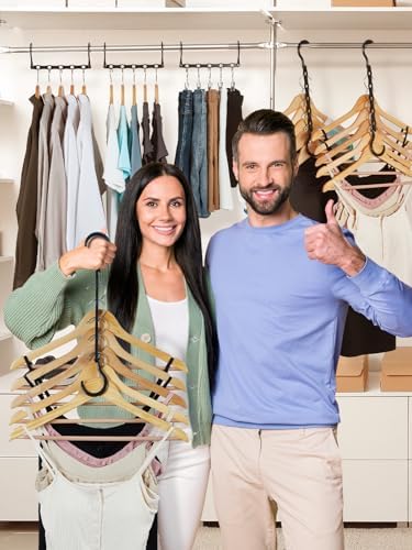 HOUSE DAY Space Saving Hangers 8 Pack, Closet Organizers and Storage