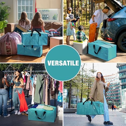 WORKPRO 6 Pack Extra Large Moving Bags with Backpack Straps & Handles
