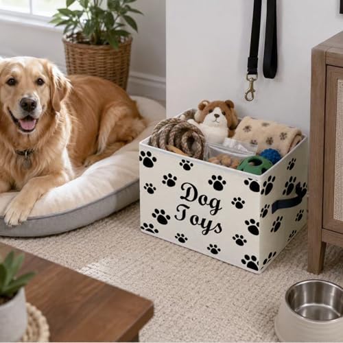 Dog Storage Bins Box,Rectangular Dog Basket