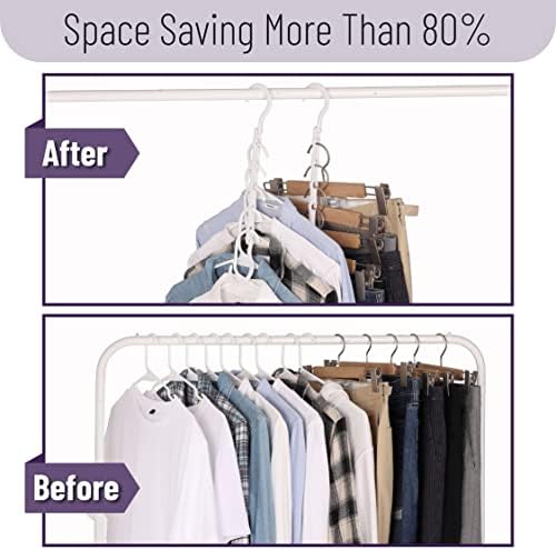 Mr. Pen- Space Saving Hangers, 16 pcs, 360° Rotating Hooks