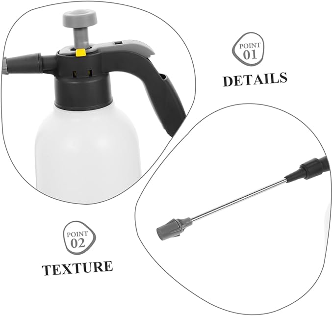 VICASKY Organic Bt Spray for Plants 2l Garden Sprayer Mister Transparent Watering Can for Home Decor