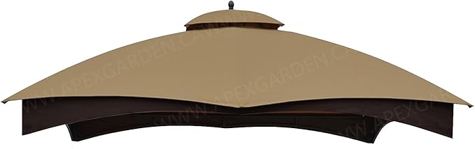APEX GARDEN Replacement Canopy Top for Lowe's Allen Roth 10X12 Gazebo #GF-12S004B-1