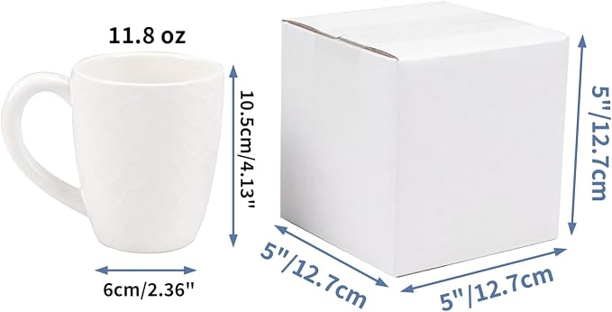 Hoikwo 5x5x5 Shipping Boxes Set of 25, White Corrugated Cardboard Box for Small Business for Packaging Mailing
