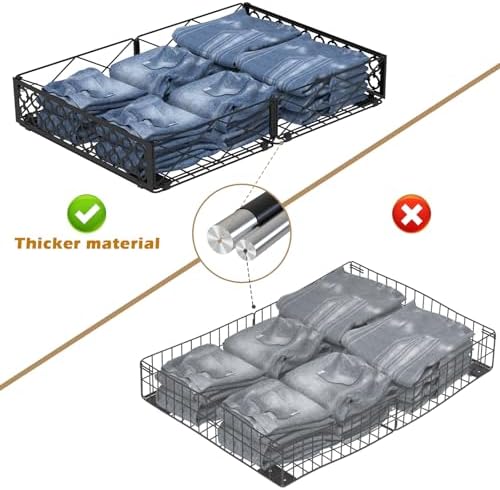 NADAMOO Under Bed Storage with Wheels, Low Profile Rolling Organizer Bins