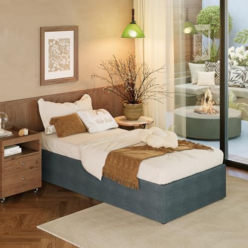 EMODA 14 Inch Twin XL Bed Frames with Cover