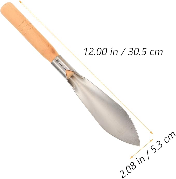 BESPORTBLE 2Pcs Garden Hand Trowels Heavy Duty Transplanter Trowel Set 12In Stainless Steel Flower Planting Tools for Soil Digging Cultivating Weeding