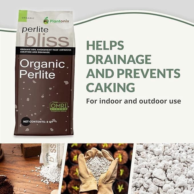 Perlite Bliss (4 Cubic Ft) - Organic Perlite for Plants Indoor Soil Amendment - Bulk Perlite for Gardening & Seed Starting - Mixes Easily with Potting Soil, Vermiculite, & Coco Coir for Plants