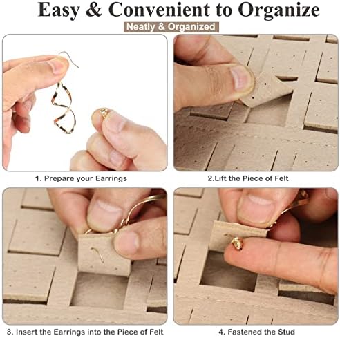 RESOVO Hanging Earrings Organizer & Holder 1 Pack