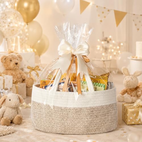 Diaper Caddy Organizer, Gift Basket for Baby Shower, Newborn Essentials