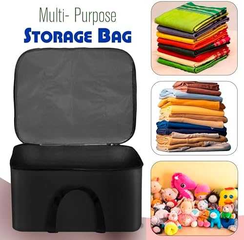 Storite 3 Pack Moisture Proof Nylon Underbed Storage Bag For Clothes Large