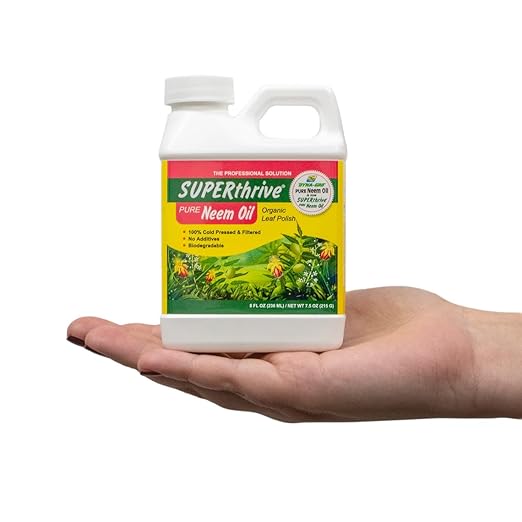 SUPERthrive Neem Oil Fertilizer - Natural Leaf Care for Plants - 8 Fl Oz