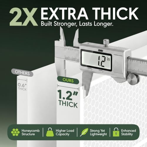 Furinno Simple 8-Cube Storage Organizer, Extra Thick Frame, Plain White