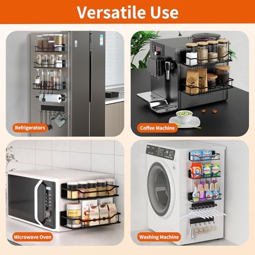 Magnetic Shelf for Washing Machine, 5 Pack Magnetic Laundry Organizer Set