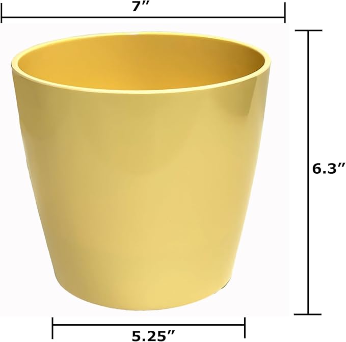7” Self-Watering Pot – Eco-Friendly Bamboo Planter, Biodegradable & Plastic-Free, Indoor/Outdoor Plant Pot with Built-in Water Well for Healthy Root Growth