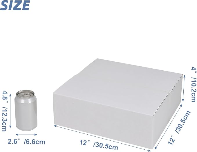 Hoikwo 12x12x4 Shipping Boxes Set of 25
