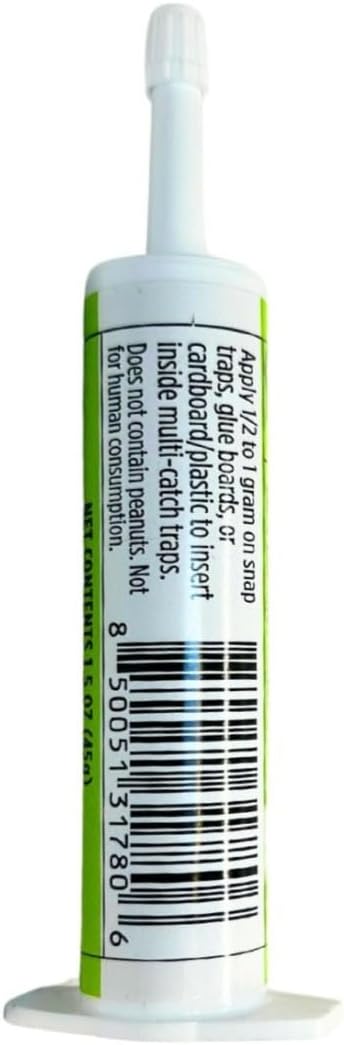 Grandpa Gus's Rodent Lure Bait Syringe, Attractant Gel, 1.08 oz | Professional Mouse & Rat Trap Bait Syringe, Attracts Bait-Shy Rodents, Works with Snap Traps, Glue Boards & Live Traps