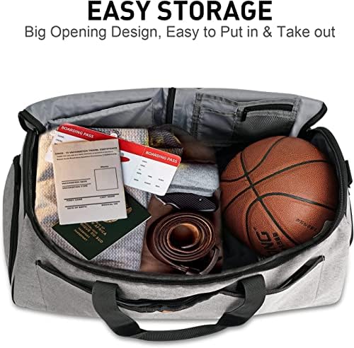 FAIRWIN Garment Bags for Travel 60L Waterproof 2-in-1 Hanging Duffle Bag for Men Women with SBS Zipper & Shoes Compartment