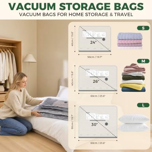 Vacuum Storage Bags with Cordless Digital Pump - 18 Combo