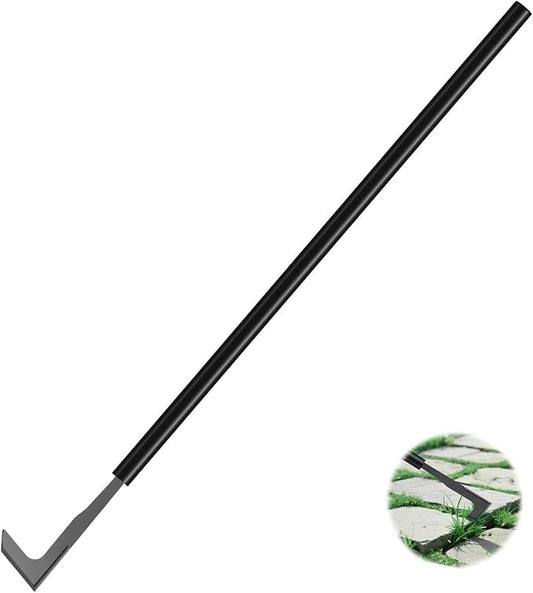 2026 Upgraded Crack Weeder Tool, Carbon Steel Handle Manual Crevice Weeding Tool Weed Puller Gardening Tool for Sidewalk, Paver, Wall Gaps, Lawn Yard, Driveway, Bricks, Deck Boards (49.2")