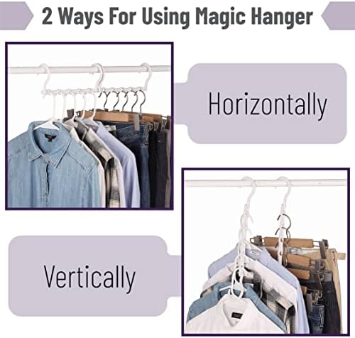 Mr. Pen- Space Saving Hangers, 16 pcs, 360° Rotating Hooks