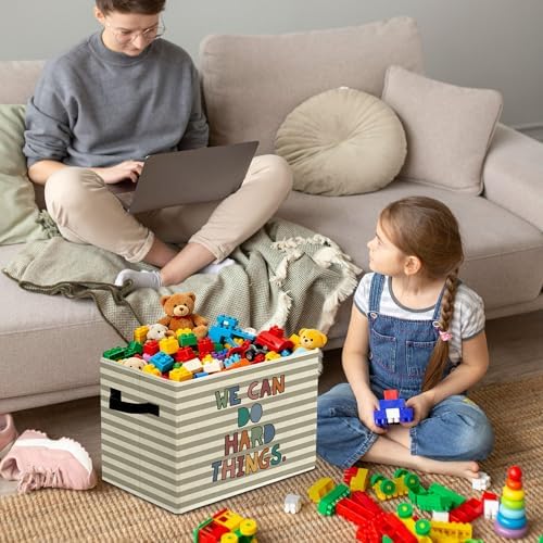 Rustic Boho Classroom Storage Bins Boxes with Handles