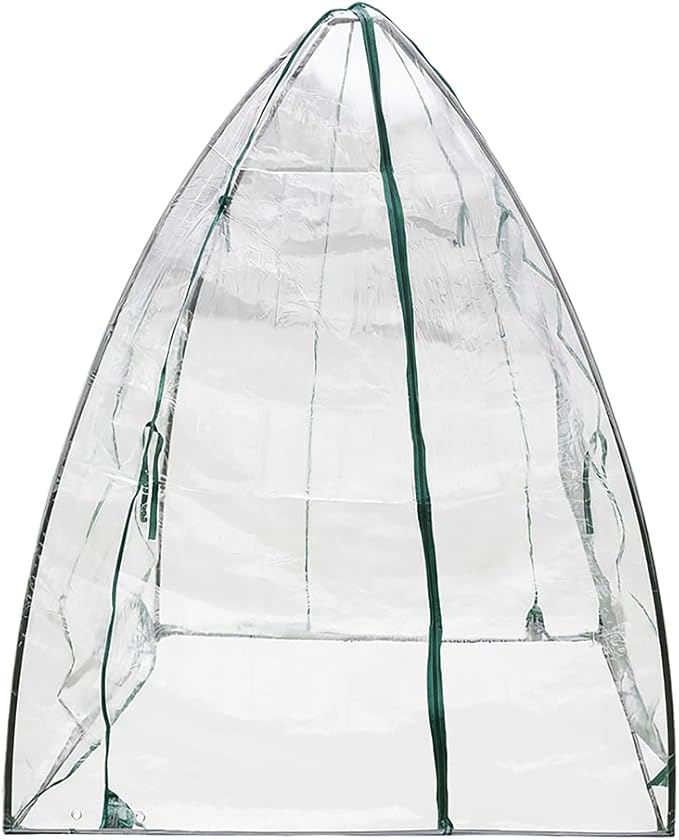Zenport SH3287 Steel Frame Winter Garden Tent, 55.1"x55.1"x70.9", Green - 5 Pack