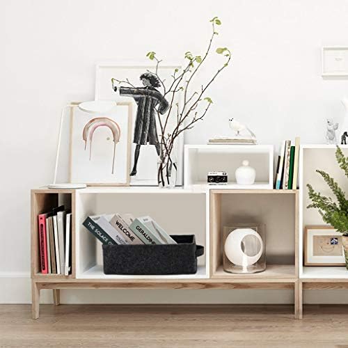 Long Gray Storage Baskets Narrow Storage Basket Organizer Storage Bins for Small Toys Keys Make Up Hair Cosmetic Drawer Home Decor Storage Basket Decorative Storage Bin