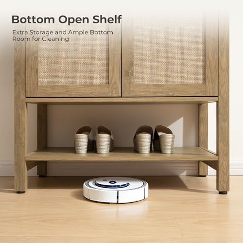 SICOTAS Rattan Shoe Cabinet with Storage, 5 Tier, 3 Pieces