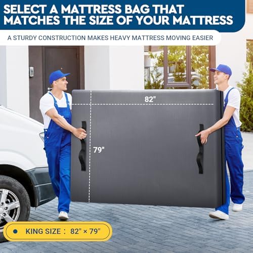 Mattress Bags for Moving Extra Thick Mattress Cover with Handles and Zipper