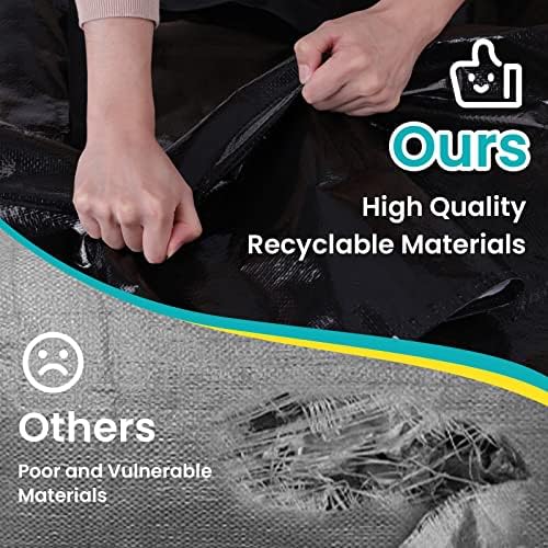 Large Heavy Duty Moving Bags, 93L Reusable Packing Bags, 10 Pack