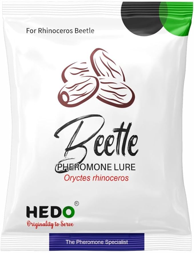 HEDO Beetle Lure Pack of 10| Pheromone Lure for Rhinoceros Beetle (oryctes Rhinoceros) for Coconut & Palm Tree