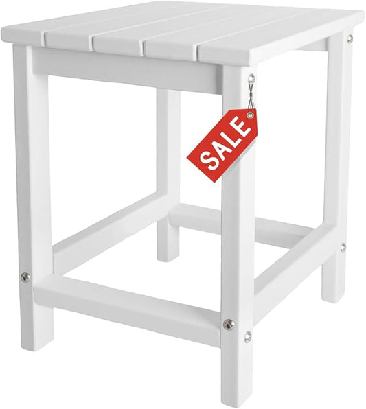 GARDENSTAR Outdoor Side Tables Adirondack, HDPE Small Table for Patio,Outside End Table for Porch, Deck, Pool, Weather Resistant/Easy Maintenance