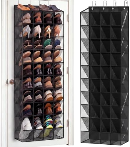 Ofiray-home Over the Door Shoe Organizer, 30-40 Pairs