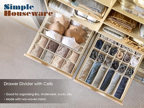 Simple Houseware Closet Underwear Organizer Drawer Divider Assorted 7 pcs