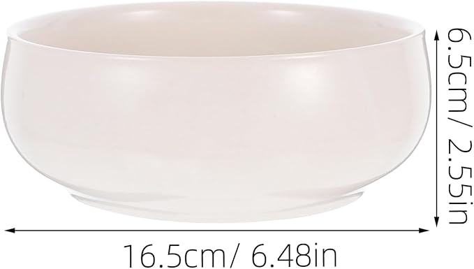 Toddmomy Hydroponic Planter Pot 6.49X5.70X2.55 Inch Ceramic Lotus Bowl for Indoor Succulents Coin Grass Water Lily Decorative Garden Container