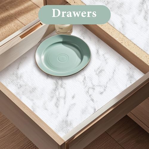 2-Layer Drawer and Shelf Liner for Kitchen Cabinet: 35.4in X 30Ft Non Slip