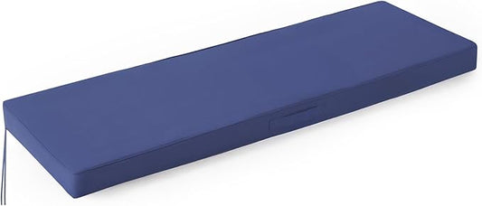 IPYNBAP Outdoor Bench Cushions for Outdoor Furniture, 42x18x3 Inch, Waterproof Bench Pillow, Fade Resistant Long Bench Seat Pads for Garden, Indoor, Porch Swing, Navy Blue