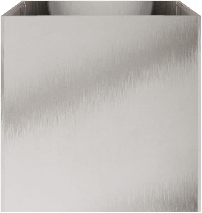 Stainless Steel Rectangular Planter Set of 2 with Polished Finish for Indoor Outdoor Plants Large Decorative Inlays Modern Home Garden Decor