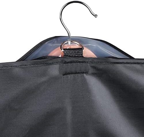 Univivi Garment Bag Suit Bags for Closet Storage, Black, 60 Inch, Set of 3