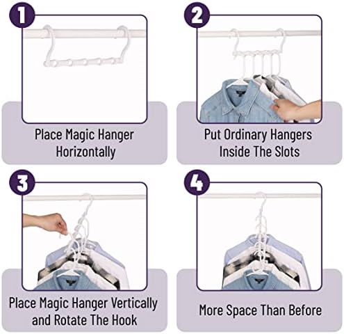 Mr. Pen- Space Saving Hangers, 16 pcs, 360° Rotating Hooks