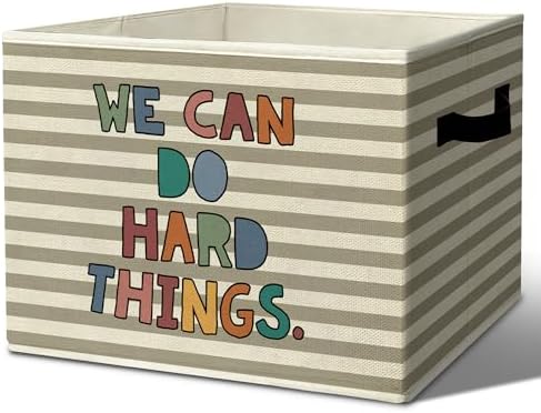 Rustic Boho Classroom Storage Bins Boxes with Handles