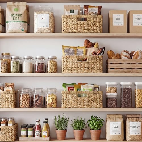 StorageWorks Large Wicker Baskets for Storage,Woven Basket for Gifts,1-Pack