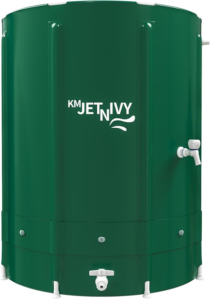Rain Barrel Anti-Collapse Collapsible Rainwater Collection System,Portable Water Storage Tank,Garden Water Catcher(265G)